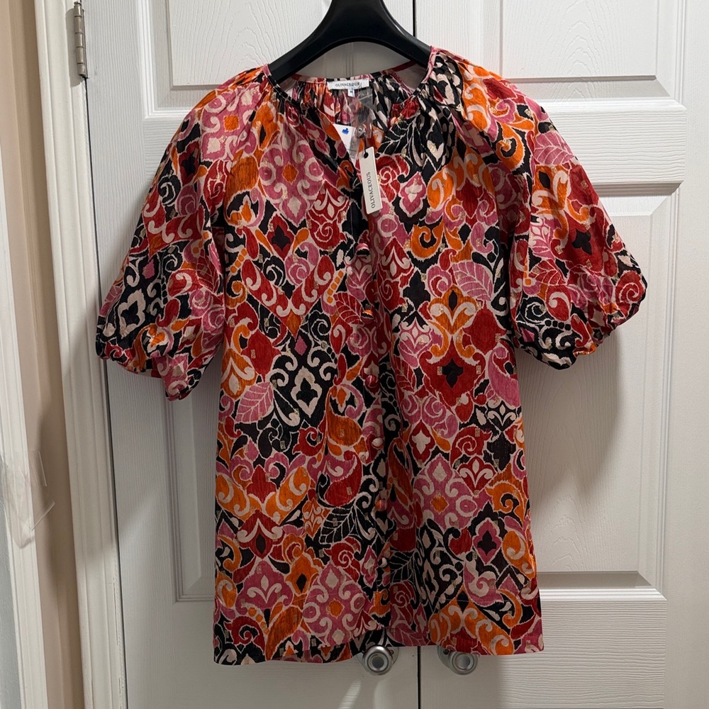 Olivaceous Multicolor Patterned Dress
